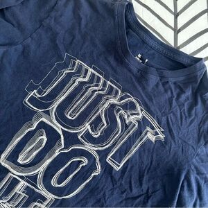 Nike Size M Just Do It Abstract Graphic Short Sleeve Tee Shirt